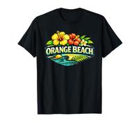 Diseño de Playa de Orange Beach Alabama Tropical Island Camiseta