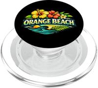 Diseño de Playa de Orange Beach Alabama Tropical Island PopSockets PopGrip para MagSafe