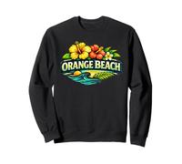 Diseño de Playa de Orange Beach Alabama Tropical Island Sudadera