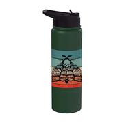 Diseño de polilla de cabeza de muerte, calavera desgastada Stainless Steel Insulated Water Bottle