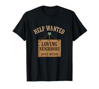 Diseño de póster Western Vintage de Help Wanted Loving Neighbors Camiseta