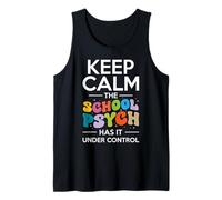 Diseño de psicología de la Escuela Keep Calm Camiseta sin Mangas