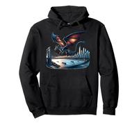 Diseño de puente New York Dragon NYC Skyline GW Sudadera con Capucha