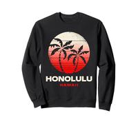 Diseño de Puesta de Sol en Honolulú, Hawái, Playa de Honolulú, Oahu Hawái Sudadera