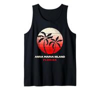 Diseño de Puesta de Sol en la Isla Anna Maria de Florida Camiseta sin Mangas