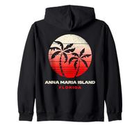 Diseño de Puesta de Sol en la Isla Anna Maria de Florida Sudadera con Capucha