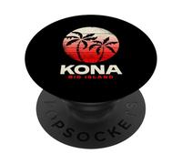 Diseño de Puesta de Sol en la Isla Grande de Kona, Kona Beach, Hawái PopSockets PopGrip Adhesivo
