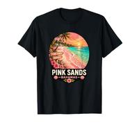 Diseño de Puesta de Sol en la Playa Tropical de Sands Bahamas Camiseta