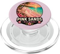 Diseño de Puesta de Sol en la Playa Tropical de Sands Bahamas PopSockets PopGrip para MagSafe