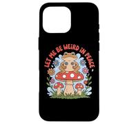 Diseño de Rana Let Me Be Weird In Peace Carcasa para iPhone 16 Pro MAX