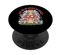 Diseño de Rana Let Me Be Weird In Peace PopSockets PopGrip Adhesivo