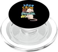 Diseño de ratón y ratones blancos para niños y niñas PopSockets PopGrip para MagSafe