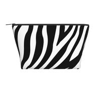 Diseño de Rayas de Cebra., Bolsa de artículos de tocador Bolsa de Maquillaje Bolsa de cosméticos Bolsa de artículos de tocador de Viaje portátil