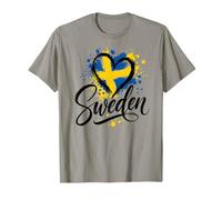 Diseño de Recuerdo de Viaje de Vacaciones I Love Suecia Camiseta