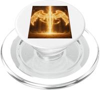 Diseño de Regalo de Angel of Eternal Fire Celestial Guardian Light PopSockets PopGrip para MagSafe