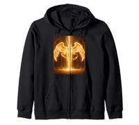 Diseño de Regalo de Angel of Eternal Fire Celestial Guardian Light Sudadera con Capucha