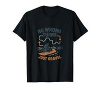 Diseño de Regalo de Bicicleta No Wrong Turns Just Gravelbike Camiseta