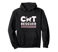 Diseño de rescate de gatos Gatitos salvajes Gatos sin hogar TNR Advocate T Sudadera con Capucha