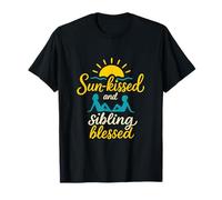 Diseño de reunión Familiar besado por el Sol y Hermanos bendecidos Camiseta