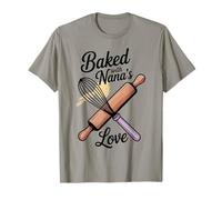 Diseño de Ropa de Cocina Baked with Nana's Love Camiseta