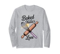Diseño de Ropa de Cocina Baked with Nana's Love Manga Larga