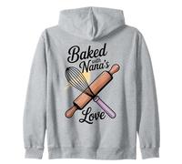 Diseño de Ropa de Cocina Baked with Nana's Love Sudadera con Capucha