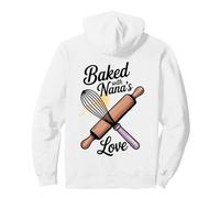 Diseño de Ropa de Cocina Baked with Nana's Love Sudadera con Capucha
