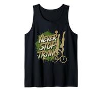 Diseño de Rueda Artificial - Never Stop Trying - No te Rindas Camiseta sin Mangas