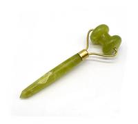 Diseño de rueda cóncava, rodillo de masaje de jade natural, masajeador de piedra de jade para dedos de los pies, alivio de cuello y relajación