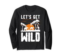 Diseño de safari genial para hombres, mujeres, niños, amantes de los animales de safari Manga Larga