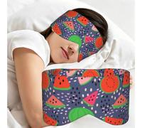 Diseño de sandía, fruta de verano, Antifaz para dormir, ideal para el hogar, viajes y trabajo por turnos. Cubre completamente los ojos y bloquea la luz.