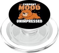 Diseño de Sarcasmo Estado de ánimo Actual Humor sarcástico no impresionado PopSockets PopGrip para MagSafe