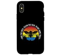 Diseño de Save The Bees Clean The Seas Plant Some Trees Carcasa para iPhone X/XS