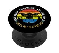 Diseño de Save The Bees, Limpia los Mares, Planta Algunos árboles PopSockets PopGrip Adhesivo