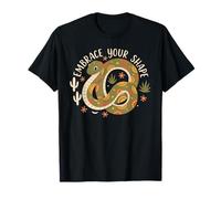 Diseño de Serpiente Motivacional Que Abraza tu Forma Camiseta