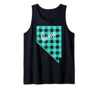Diseño de Silueta a Cuadros de Nevada Home Camiseta sin Mangas