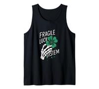 Diseño de Sistema de Suerte frágil declaración Oscura y gótico Camiseta sin Mangas