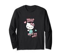 Diseño de skate cat de Hello Kitty Karakt Manga Larga