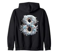 Diseño de Snowy Eight Winter Wonderland Sudadera con Capucha