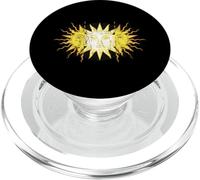 Diseño de Sol Dividido, estético Antiguo, Vaporwave, vanguardista, Envejecido PopSockets PopGrip para MagSafe