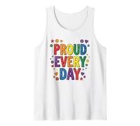 Diseño de Soporte LGBTQ+ de arcoíris Orgulloso de Todos los días Camiseta sin Mangas