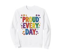Diseño de Soporte LGBTQ+ de arcoíris Orgulloso de Todos los días Sudadera