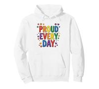 Diseño de Soporte LGBTQ+ de arcoíris Orgulloso de Todos los días Sudadera con Capucha