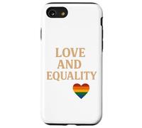 Diseño de soporte LGBTQ+ de corazón arcoíris de amor e igualdad Carcasa para iPhone SE (2020) / 7 / 8