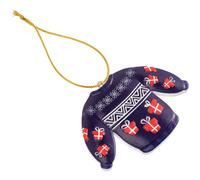 Diseño de suéter con colgante navideño para festivales, decoración navideña.