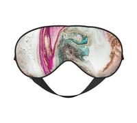 Diseño de superficie de mármol dorado verde púrpura, Cubreojos completos Antifaz bloqueador de luz Antifaz para dormir Antifaz suave con los ojos vendados Noche