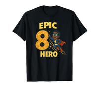 Diseño de superhéroe del Octavo cumpleaños de Epic 8 Hero Camiseta