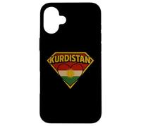 Diseño de superhéroe kurdo Super Kurdistan Carcasa para iPhone 16 Plus
