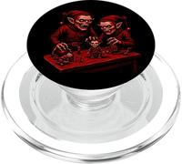 Diseño de Taller de Creepy Zombie Christmas Elves PopSockets PopGrip para MagSafe