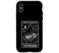 Diseño de Tarot Esqueleto The Dreamer Living Dead Life Carcasa para iPhone X/XS